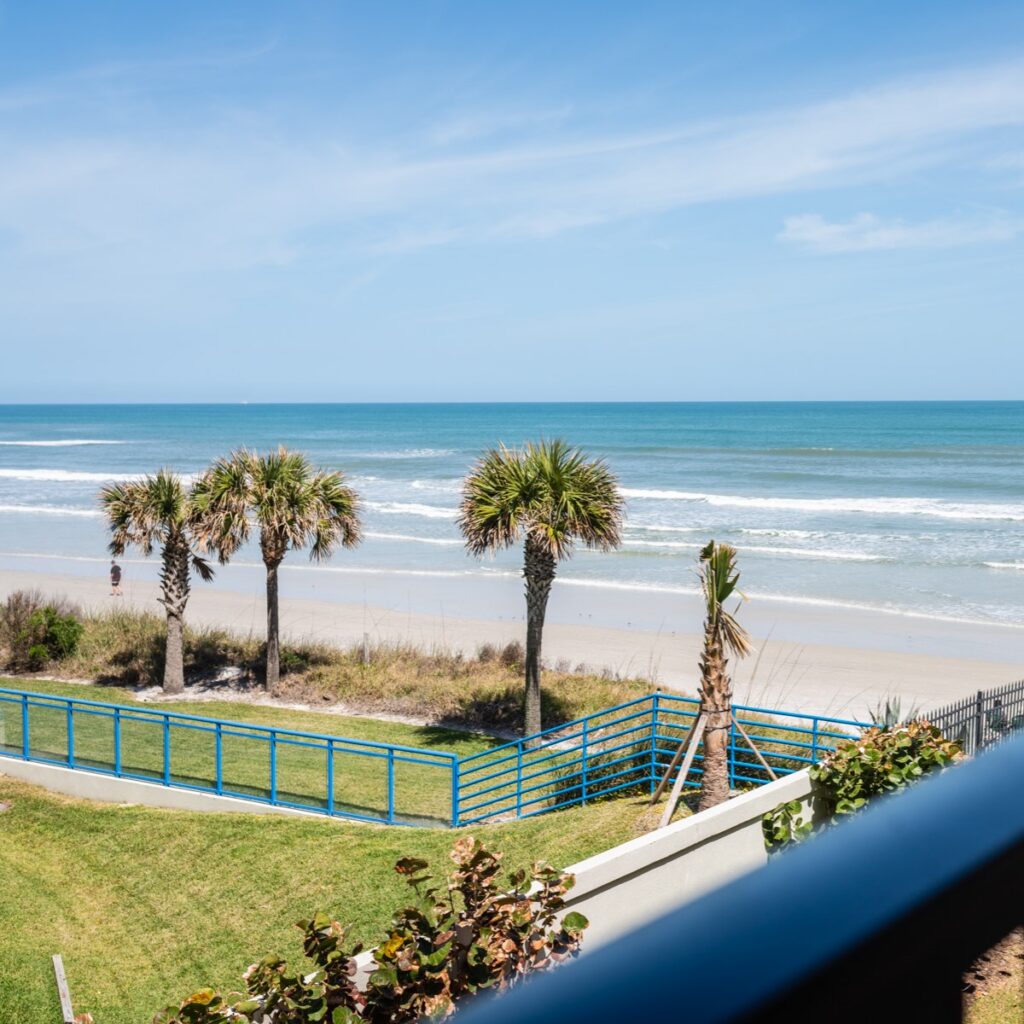 Beach view from balcony