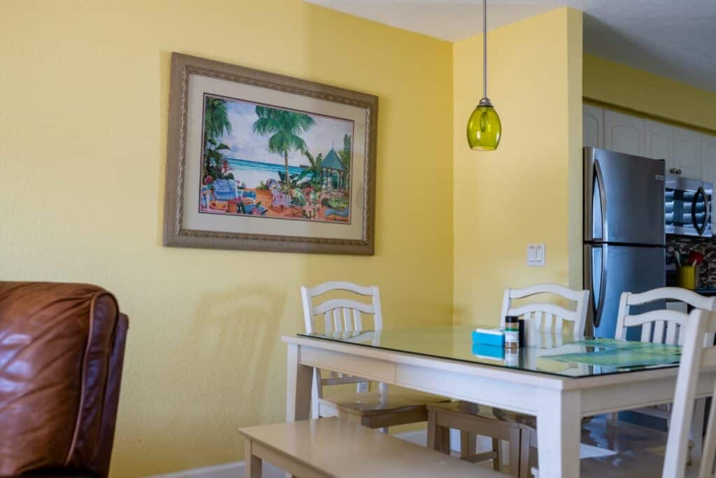 Condo interior - dining area